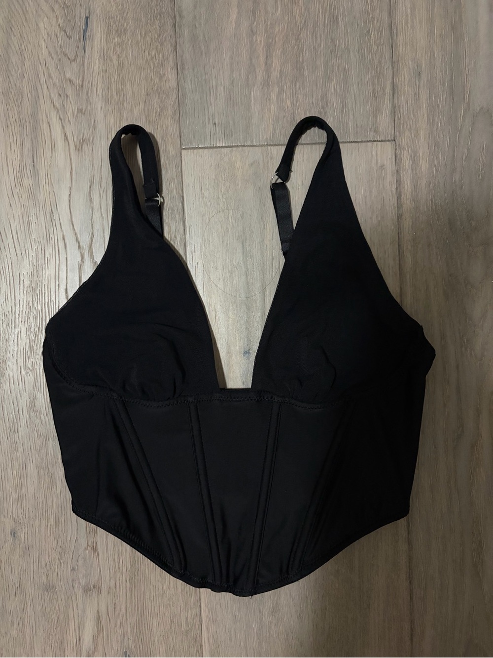 Urban Outfitters Black Corset-Style Top